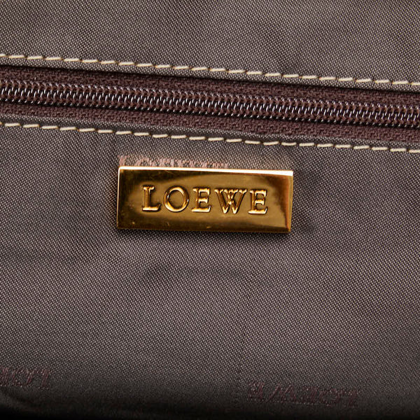 ロエベ アナグラム ハンドバッグ ゴールド レザー レディース LOEWE 【中古】