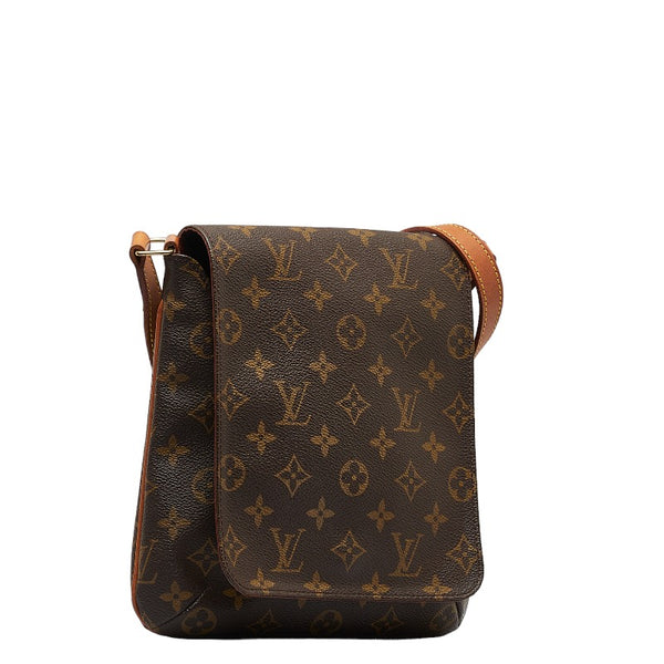 ルイ ヴィトン モノグラム ミュゼットサルサ ショート ショルダーバッグ Ｍ51258 ブラウン PVC レザー レディース LOUIS VUITTON 【中古】