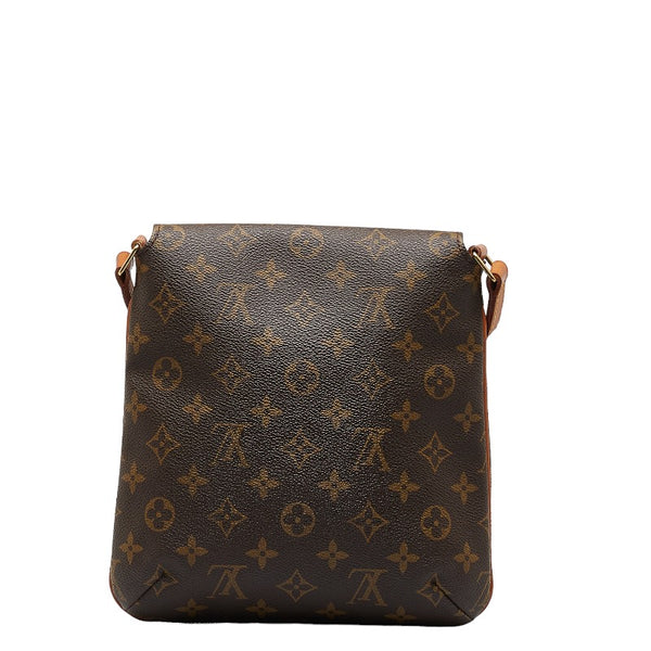 ルイ ヴィトン モノグラム ミュゼットサルサ ショート ショルダーバッグ Ｍ51258 ブラウン PVC レザー レディース LOUIS VUITTON 【中古】