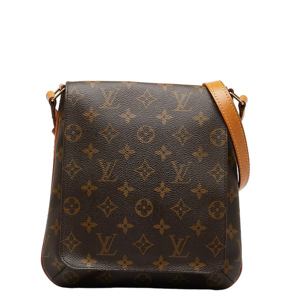 ルイ ヴィトン モノグラム ミュゼットサルサ ショート ショルダーバッグ Ｍ51258 ブラウン PVC レザー レディース LOUIS VUITTON 【中古】