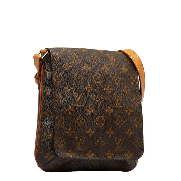 ルイ ヴィトン モノグラム ミュゼットサルサ ショート ショルダーバッグ Ｍ51258 ブラウン PVC レザー レディース LOUIS VUITTON 【中古】