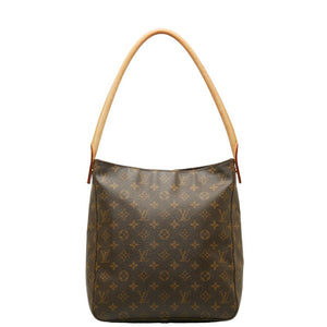 ルイ ヴィトン モノグラム ルーピングGM ショルダーバッグ ハンドバッグ M51145 ブラウン PVC レザー レディース LOUIS VUITTON 【中古】