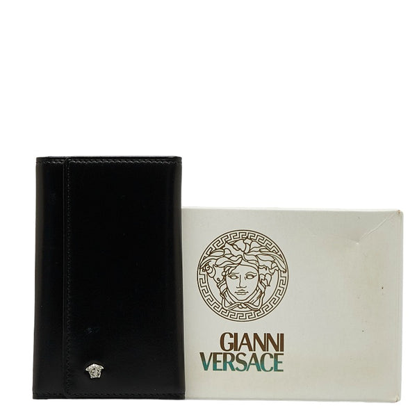 ヴェルサーチェ キーケース ブラック レザー レディース VERSACE 【中古】