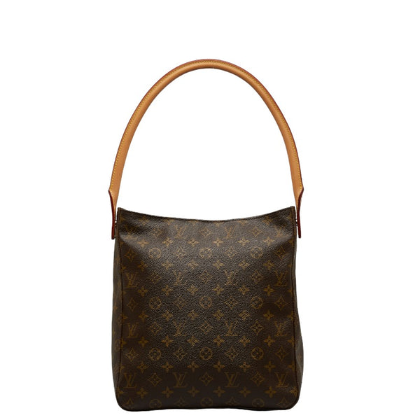 ルイ ヴィトン モノグラム ルーピングGM ショルダーバッグ ハンドバッグ M51145 ブラウン PVC レザー レディース LOUIS VUITTON 【中古】