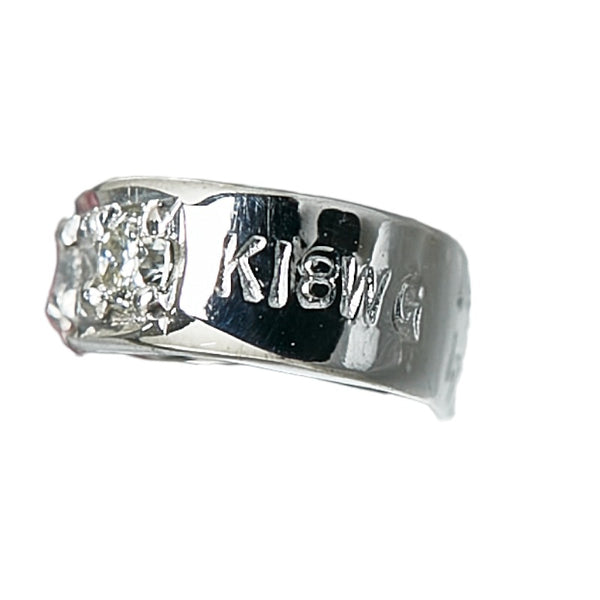 K18WG ホワイトゴールド トルマリンキャッツアイ1.75ct ダイヤ0.08ct ペンダントトップ レディース 【中古】