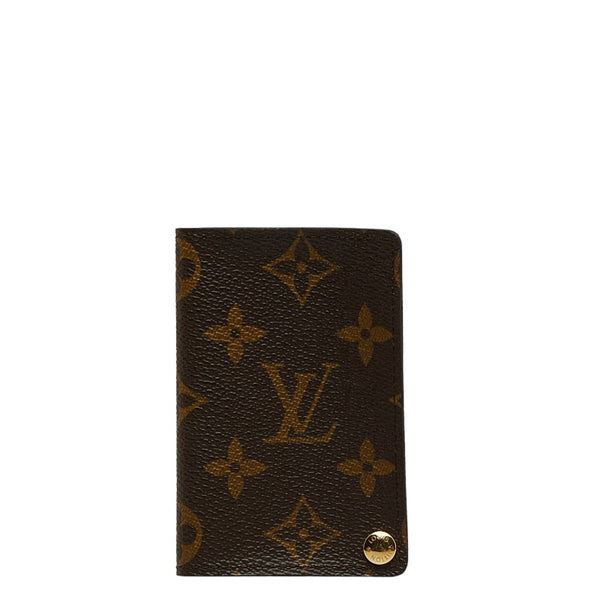 ルイ ヴィトン モノグラム ポルトカルト クレディ プレッシオン カードケース M60937 ブラウン PVC レザー レディース LOUIS VUITTON 【中古】