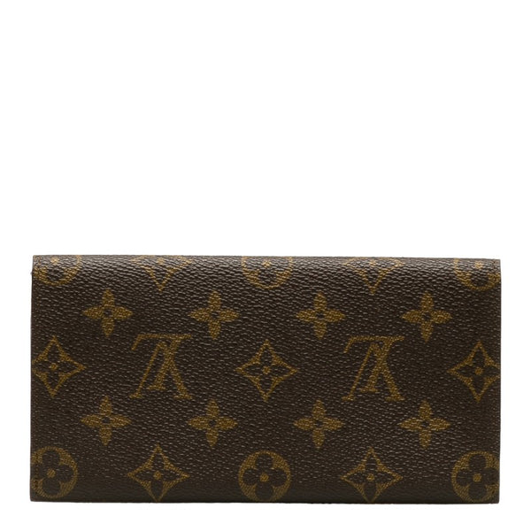 ルイ ヴィトン モノグラム ポルト 円  札入れ M61820 ブラウン PVC レザー レディース LOUIS VUITTON 【中古】