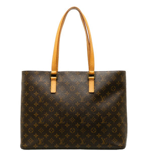 ルイ ヴィトン モノグラム ルコ トートバッグ ショルダーバッグ  M51155 ブラウン PVC レザー レディース LOUIS VUITTON 【中古】