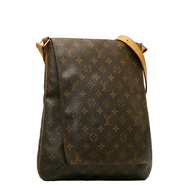 ルイ ヴィトン モノグラム ミュゼット 斜め掛け ショルダーバッグ M51256 ブラウン PVC レザー レディース LOUIS VUITTON 【中古】