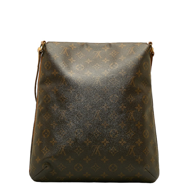 ルイ ヴィトン モノグラム ミュゼット 斜め掛け ショルダーバッグ M51256 ブラウン PVC レザー レディース LOUIS VUITTON 【中古】