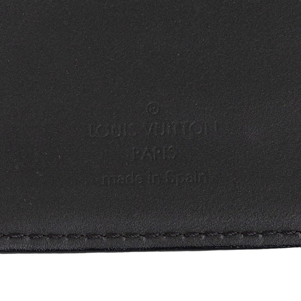 ルイ ヴィトン モノグラム マット アジェンダ PM 手帳カバー R20935 ネイビー レザー メンズ LOUIS VUITTON 【中古】