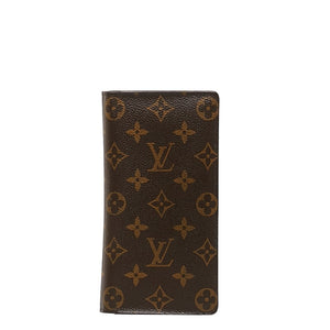 ルイ ヴィトン モノグラム ポルトフォイユ ブラザ 長財布 M66540 ブラウン PVC レザー レディース LOUIS VUITTON 【中古】