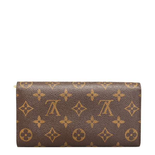 ルイ ヴィトン モノグラム ポルトフォイユ サラ 長財布 M61734  ブラウン PVC レディース LOUIS VUITTON 【中古】