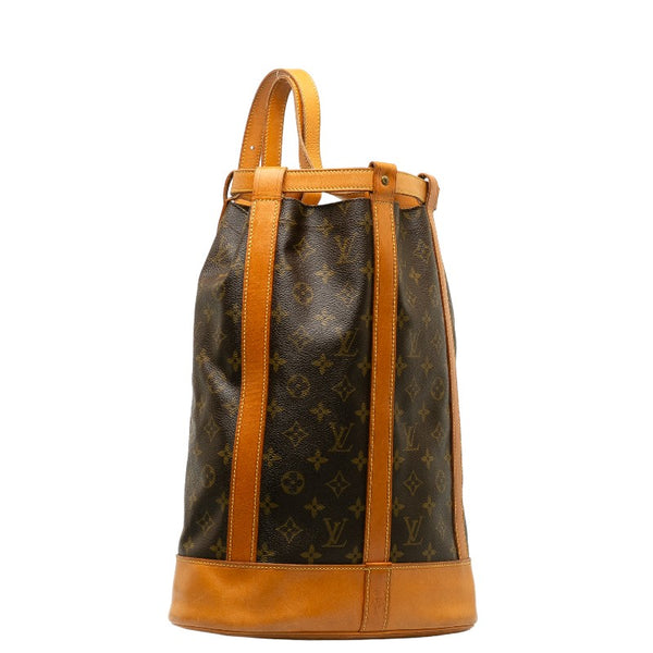 ルイ ヴィトン モノグラム ランドネ PM ショルダーバッグ M42243 ブラウン PVC レザー レディース LOUIS VUITTON 【中古】