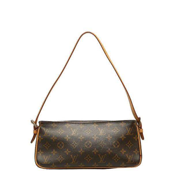 ルイ ヴィトン モノグラム ヴィバシテMM  ショルダーバッグ M51164 ブラウン PVC レザー レディース LOUIS VUITTON 【中古】