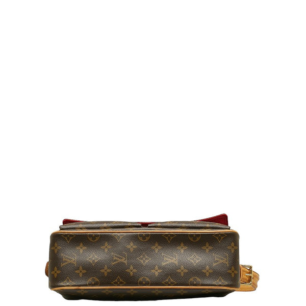 ルイ ヴィトン モノグラム ヴィバシテMM  ショルダーバッグ M51164 ブラウン PVC レザー レディース LOUIS VUITTON 【中古】