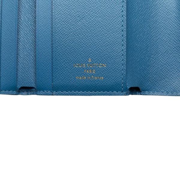 ルイ ヴィトン モノグラム ポルトフォイユ ゾエ 長財布 M63881 ブルージーン ブラウン PVC レザー レディース LOUIS VUITTON 【中古】