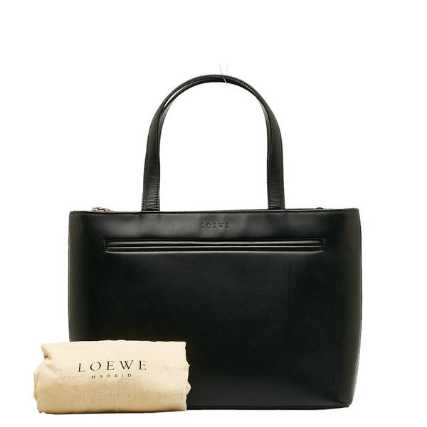 ロエベ ハンドバッグ ブラック レザー レディース LOEWE 【中古】