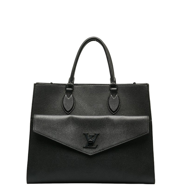 ルイ ヴィトン ロックミートートMM ハンドバッグ ショルダーバッグ 2WAY M55846 ノワール ブラック レザー レディース LOUIS VUITTON 【中古】