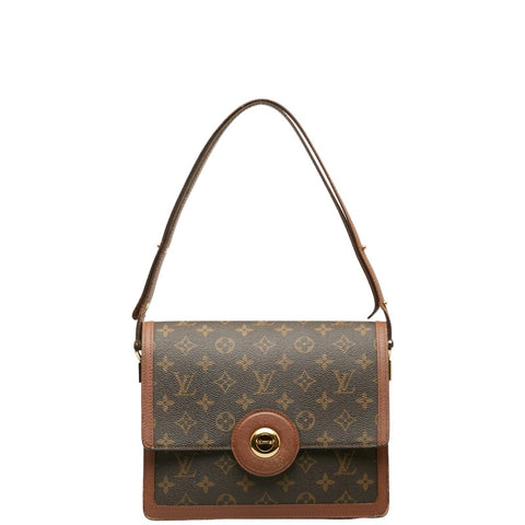 ルイ ヴィトン モノグラム ラスパイユ ショルダーバッグ M51372 ブラウン PVC レザー レディース LOUIS VUITTON 【中古】