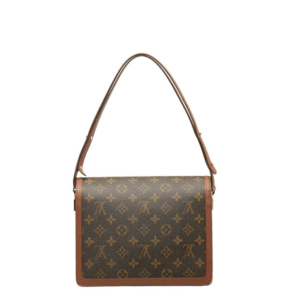 ルイ ヴィトン モノグラム ラスパイユ ショルダーバッグ M51372 ブラウン PVC レザー レディース LOUIS VUITTON 【中古】