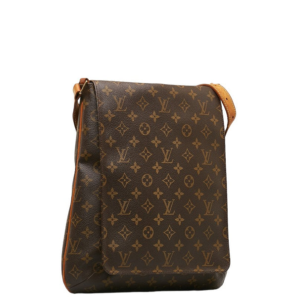 ルイ ヴィトン モノグラム ミュゼット 斜め掛け ショルダーバッグ M51256 ブラウン PVC レザー レディース LOUIS VUITTON 【中古】