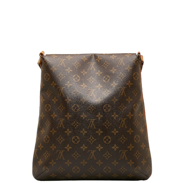 ルイ ヴィトン モノグラム ミュゼット 斜め掛け ショルダーバッグ M51256 ブラウン PVC レザー レディース LOUIS VUITTON 【中古】