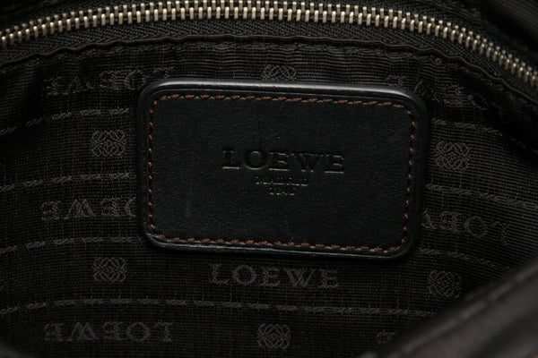 ロエベ 341006 ブラウン 茶 レザー メッセンジャーバッグ レディース LOEWE 中古