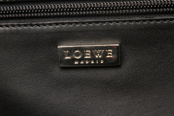 ロエベ ブラック  レザー ショルダーバッグ レディース LOEWE 中古