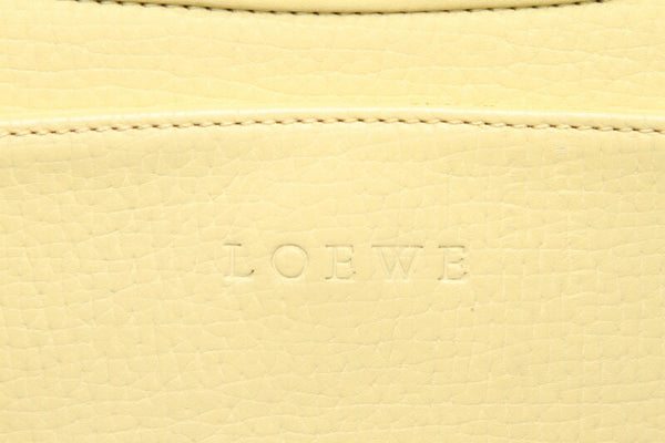 ロエベ イエロー  レザー ショルダーバッグ レディース LOEWE 中古