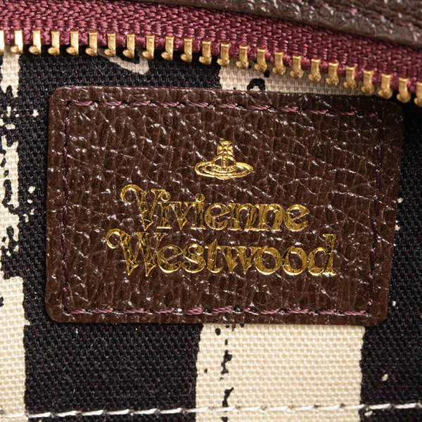 ヴィヴィアンウエストウッド ワインレッド レザー ポーチ レディース Vivienne Westwood 【中古】