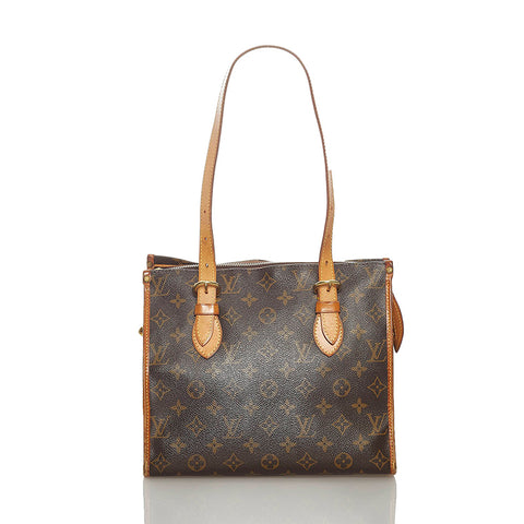 ルイ ヴィトン モノグラム ポパンクール M40007 ブラウン PVC レザー ショルダーバッグ レディース LOUIS VUITTON 【中古】