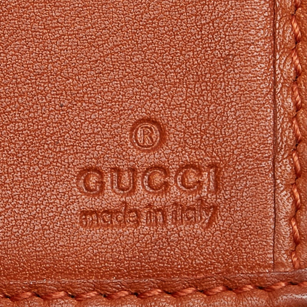 グッチ GGシマ 長財布 282426 ブラウン ゴールド レザー レディース GUCCI 【中古】