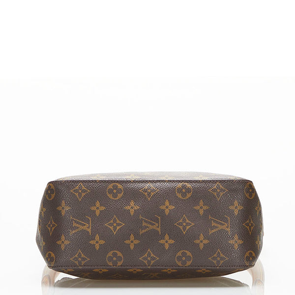 ルイ ヴィトン モノグラム ルーピングMM ショルダーバッグ M51146 ブラウン PVC レザー レディース LOUIS VUITTON 【中古】