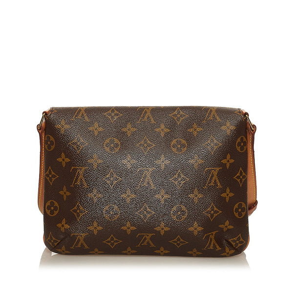 ルイ ヴィトン モノグラム ミュゼットタンゴ ショルダーバッグ Ｍ51257 ブラウン PVC レザー レディース LOUIS VUITTON 【中古】