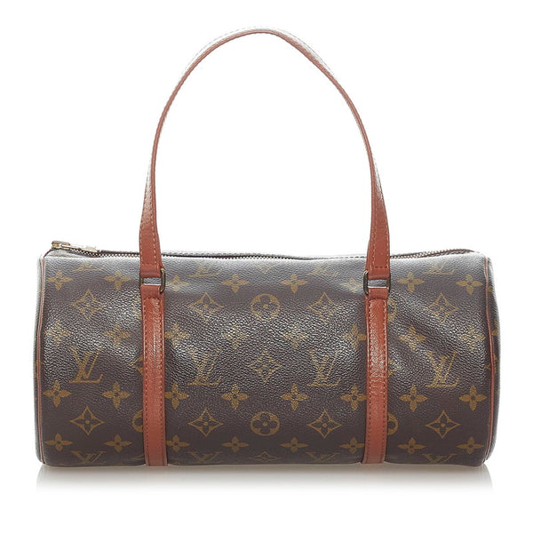 ルイ ヴィトン モノグラム 旧 パピヨン 30 ハンドバッグ M51385 ブラウン PVC レザー レディース LOUIS VUITTON 【中古】