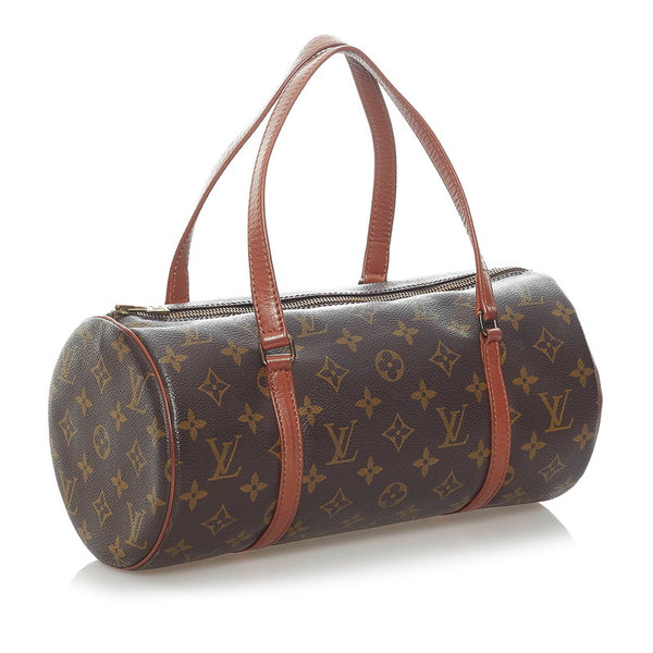 ルイ ヴィトン モノグラム 旧 パピヨン 30 ハンドバッグ M51385 ブラウン PVC レザー レディース LOUIS VUITTON 【中古】