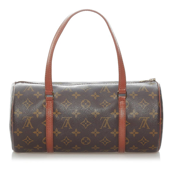 ルイ ヴィトン モノグラム 旧 パピヨン 30 ハンドバッグ M51385 ブラウン PVC レザー レディース LOUIS VUITTON 【中古】