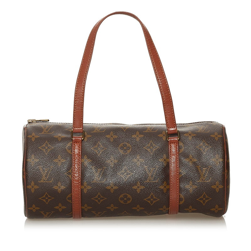 ルイ ヴィトン モノグラム 旧パピヨン  M51365 ブラウン PVC レザー ハンドバッグ レディース LOUIS VUITTON 【中古】