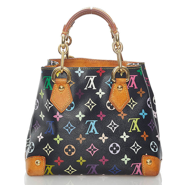 ルイ ヴィトン モノグラム マルチカラー オードラ M40048 ノワール PVC レザー ハンドバッグ レディース LOUIS VUITTON 【中古】