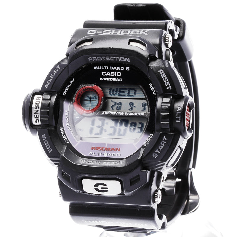 カシオ G-SHOCK GW-9200J ブラック ラバー 腕時計 メンズ CASIO クオーツ ブラック文字盤 中古