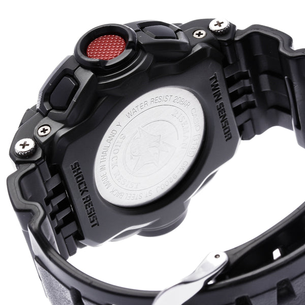 カシオ G-SHOCK GW-9200J ブラック ラバー 腕時計 メンズ CASIO クオーツ ブラック文字盤 中古