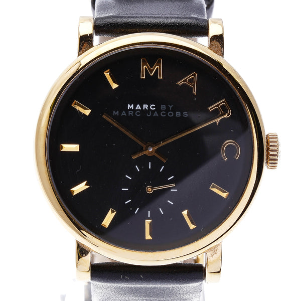 マークジェイコブス MBM1269 シルバー ステンレススチール 腕時計 メンズ MARC JACOBS クオーツ ブラック文字盤 中古