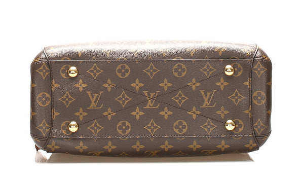 ルイ ヴィトン モノグラム モンテーニュ M41055 ブラウン 茶 PVC レザー ハンドバッグ レディース LOUIS VUITTON 中古