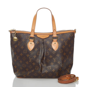 ルイ ヴィトン モノグラム　 パレルモPM M40145　 ブラウン PVC レザー ハンドバッグ ショルダーバッグ 2WAY レディース LOUIS VUITTON 【中古】