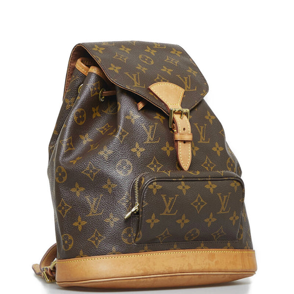 ルイ ヴィトン モノグラム モンスリMM　 リュック バックパック M43431 ブラウン PVC レザー レディース LOUIS VUITTON 【中古】