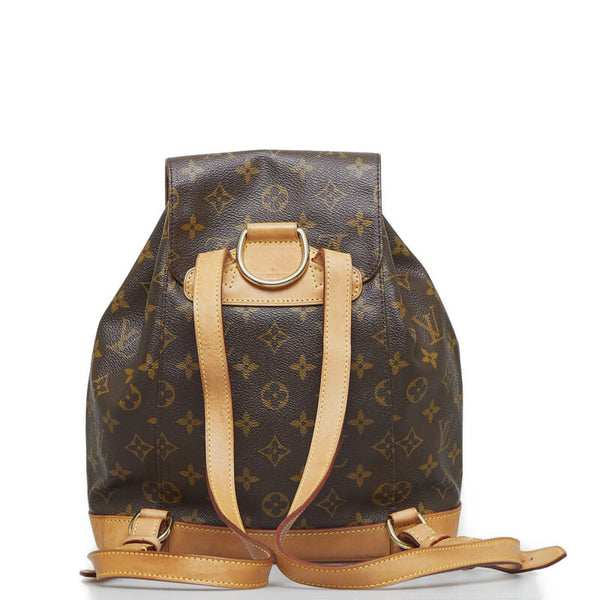 ルイ ヴィトン モノグラム モンスリMM　 リュック バックパック M43431 ブラウン PVC レザー レディース LOUIS VUITTON 【中古】