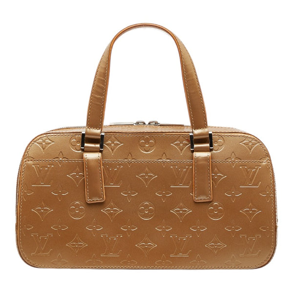 ルイ ヴィトン モノグラムマット シェルトン ハンドバッグ M55177 ゴールド レザー レディース LOUIS VUITTON 【中古】