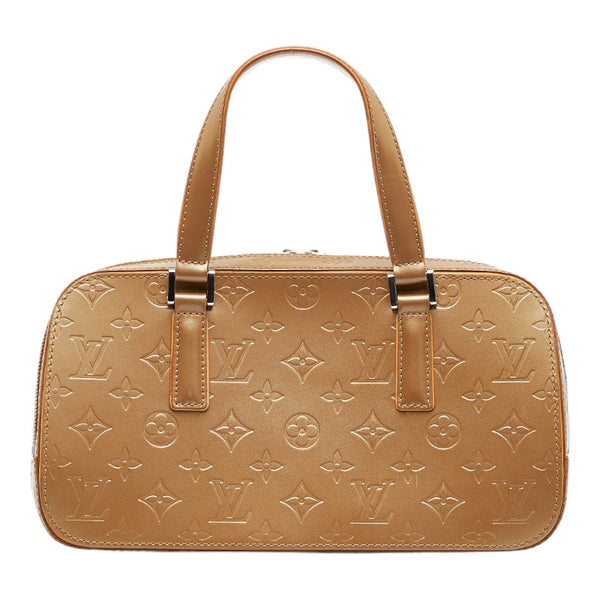 ルイ ヴィトン モノグラムマット シェルトン ハンドバッグ M55177 ゴールド レザー レディース LOUIS VUITTON 【中古】