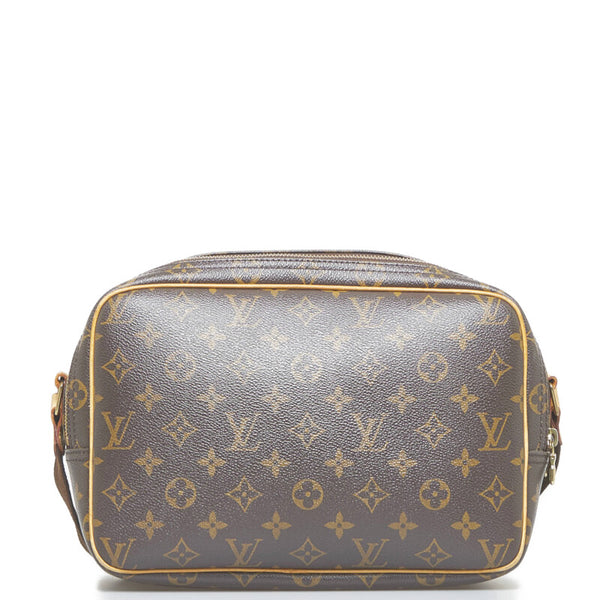 ルイ ヴィトン モノグラム リポーターPM 斜め掛け ショルダーバッグ  M45254 ブラウン PVC レザー レディース LOUIS VUITTON 【中古】